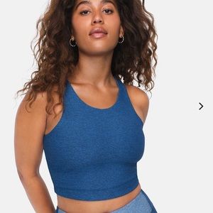 Outdoor Voices Crop Top size small blue heather